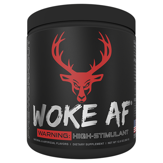 Woke AF- High Stimulant Pre-Workout- Blood Raz - 30 Servings