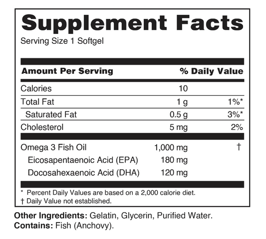 R1 Fish Oil Omega-3s ( 100 servings )