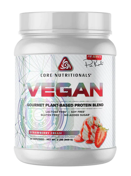 VEGAN protein - 2 lbs ( 29 servings )  - Vegan Strawberry Cream